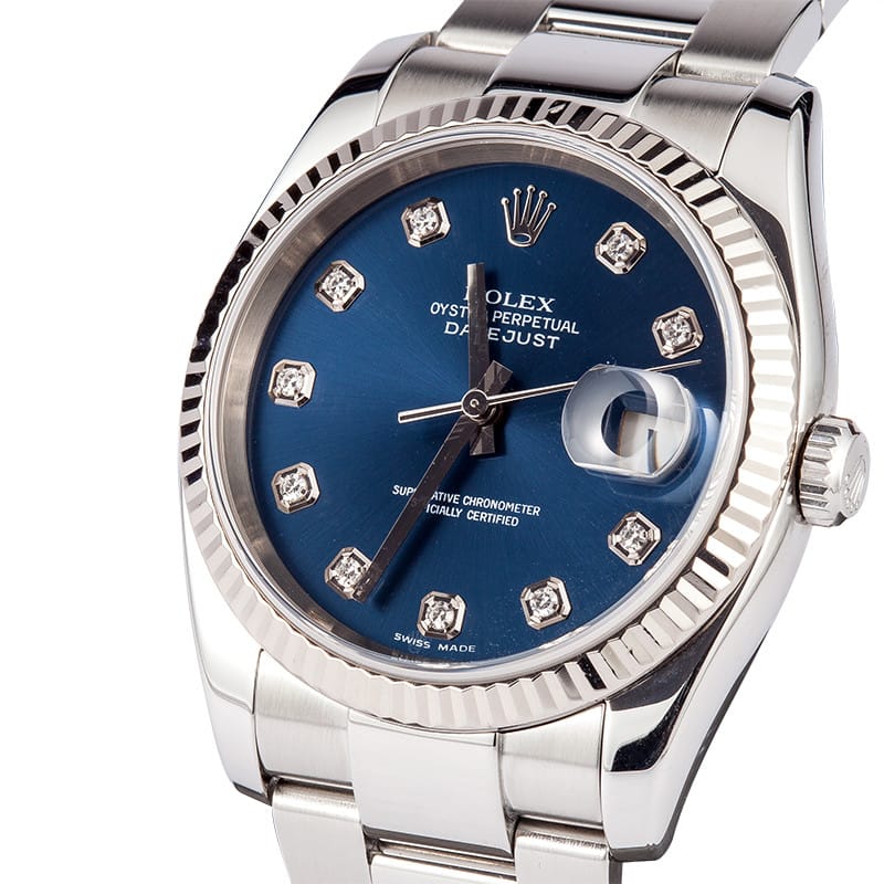 Replica Rolex Datejust 36 Watches With Diamonds Indexes