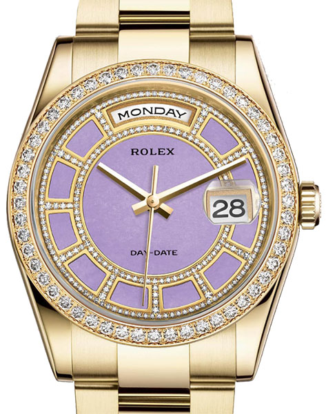Rolex Day-Date Copy Watches With Diamond-set Bezels