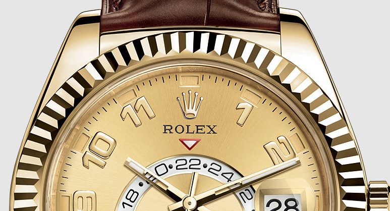 Rolex Oyster Perpetual Sky-Dweller 326138 Copy Watches With Brown Strap
