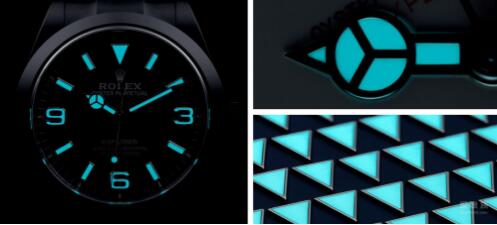The luminescence of the Rolex is different from others which is blue.